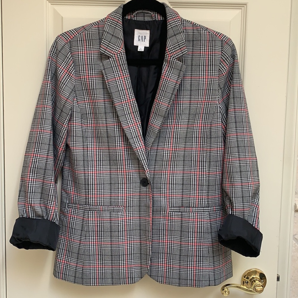 Gap Plaid Blazer